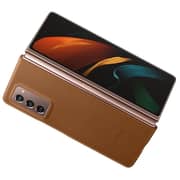 Samsung Fold 2 Leather Cover Brown