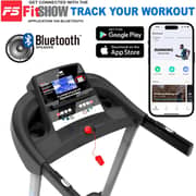 Foldable Treadmill | 3.0 HP DC Motor (6.0 HP Peak), 125kg Capacity, 1–18 KM/H, 18-Level Auto Incline, Bluetooth Speaker, LCD Display Running Machine for Home & Office Gym EM-1268