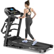 Treadmill With 4Hp Peak Motor | Compact Foldable Running Machine For Home With 3 Level manual incline, Treadmill With Massager Em-1279