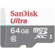Sandisk Ultra microSDHC Memory Card 64GB White/Grey SDSQUNR-064G-GN3MN