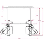 ثلاجة بفريزر سفلي بباب فرنسي تيكا 537 لتر RFD77820