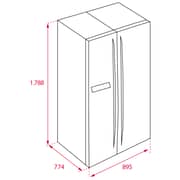 TEKA Side By Side 587L Refrigerator RLF 74910 SS Full No Frost
