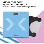 PowerMax Digital Bathroom Weight Scale blue 180kg