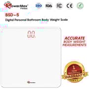 PowerMax Digital Bathroom Weight Scale White 180kg