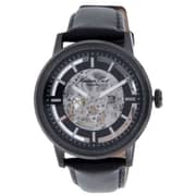 Kenneth Cole 10011601 Automatic Mens Black Leather Gray dial Watch