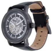 Kenneth Cole 10011601 Automatic Mens Black Leather Gray dial Watch