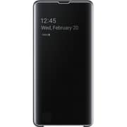 Samsung Clear View Case Black For Galaxy S10 Plus