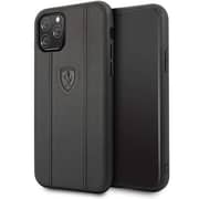 Ferrari Leather Case With Ferrari Logo For Iphone 11 Pro Black