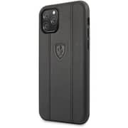 Ferrari Leather Case With Ferrari Logo For Iphone 11 Pro Black