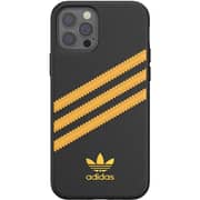 Adidas Original Moulded Case Blaxk and Gold for iPhone 12Pro