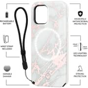 Case Mate LuMee Duo Case Rose Metallic White Marble For iPhone 12Pro