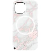 Case Mate LuMee Duo Case Rose Metallic White Marble For iPhone 12 mini