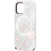 Case Mate LuMee Duo Case Rose Metallic White Marble For iPhone 12 mini