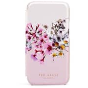 Ted Baker Jasmine Folio Case Pink Rosegold iPhone 12 mini