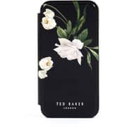 Ted Baker Elderflower Folio Case Black iPhone 12 mini