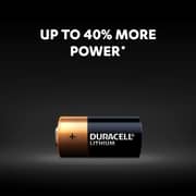 Duracell Lithium CR123 Battery Black and Gold
