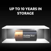 Duracell Lithium CR123 Battery Black and Gold