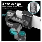 Go Smart 3-Axis Gimbal Handheld Stabilizer for Smartphone Black
