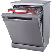 evvoli 7 Programs 15 Place setting 3 baskets Dishwasher With Touch Screen EVDW-153HS Platinum Silver