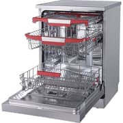 evvoli 7 Programs 15 Place setting 3 baskets Dishwasher With Touch Screen EVDW-153HS Platinum Silver