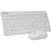 Meetion Wireless Combo Keyboard and Mouse White
