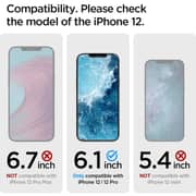 Spigen Glastr Ez Fit (2 Pack) Designed For iPhone 12 And iPhone 12 Pro Screen Protector 6.1-inch Premium Tempered Glass Case Friendly