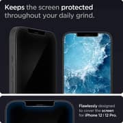 Spigen Glastr Ez Fit (2 Pack) Designed For iPhone 12 And iPhone 12 Pro Screen Protector 6.1-inch Premium Tempered Glass Case Friendly