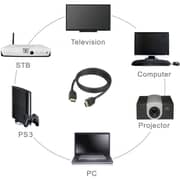 Bitcorez AHDMIP1BK HDMI Cable 1m Black