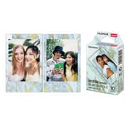 Fujifilm INSTAX MINI Marble Instant Films 10 Sheets Pack Black