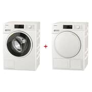 Miele WWD120WCS Front Load Washer 8kg + TWB140WP Dryer 7kg