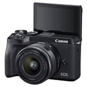 Canon EOS M6 Mark II Mirrorless Digital Camera Black EF-M15-45mm Lens