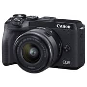 Canon EOS M6 Mark II Mirrorless Digital Camera Black EF-M15-45mm Lens