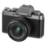 Fujifilm X-T100 Mirrorless Digital Camera Dark Silver With XC 15-45mm f/3.5-5.6 OIS PZ Lens