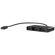 HP Z8W90AA USB C To USB A 3 Port Hub Black
