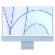 Apple iMac 24-inch (2021) - Apple M1 Chip / 8GB RAM / 256GB SSD / 7-core GPU / macOS Big Sur / English Keyboard / Blue / Middle East Version - [MJV93ZS/A]