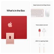 Apple iMac 24-inch (2021) - Apple M1 Chip / 8GB RAM / 256GB SSD / 7-core GPU / macOS Big Sur / English Keyboard / Pink / Middle East Version - [MJVA3ZS/A]