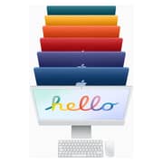 Apple iMac 24-inch (2021) - Apple M1 Chip / 8GB RAM / 512GB SSD / 8-core GPU / macOS Big Sur / English Keyboard / Silver / Middle East Version - [MGPD3ZS/A]