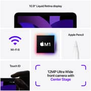 iPad Air (2022) WiFi 256GB 10.9inch Blue Middle East Version with FaceTime