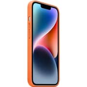 Apple iPhone 14 Leather Case Orange with MagSafe