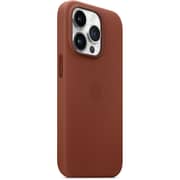 Apple iPhone 14 Plus Leather Case Umber with MagSafe