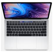 MacBook Pro 13-inch with Touch Bar and Touch ID (2019) - Core i5 2.4GHz 8GB 256GB Shared Silver English/Arabic Keyboard - Middle East Version
