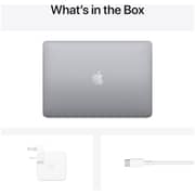 Apple MacBook Pro 13-inch (2020) - Apple M1 Chip / 8GB RAM / 256GB SSD / 8-core GPU / macOS Big Sur / English & Arabic Keyboard / Space Grey / Middle East Version - [MYD82AB/A]