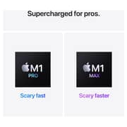 Apple MacBook Pro 16-inch (2021) - Apple M1 Chip Max / 32GB RAM / 1TB SSD / 32-core GPU / macOS Monterey / English & Arabic Keyboard / Silver / Middle East Version - [MK1H3AB/A]