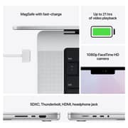 Apple MacBook Pro 16-inch (2021) - Apple M1 Chip Max / 32GB RAM / 1TB SSD / 32-core GPU / macOS Monterey / English & Arabic Keyboard / Silver / Middle East Version - [MK1H3AB/A]