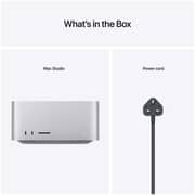 Apple Mac Studio (2022) - Apple M1 Chip Max / 32GB RAM / 512GB SSD / 24-core GPU / macOS Monterey / English & Arabic Keyboard / Silver / Middle East Version - [MJMV3AB/A]