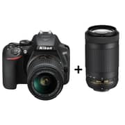 Nikon D3500 DSLR Camera Black + AF-P 18-55mm VR Lens + AF-P 70-300mm