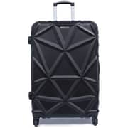 Para John 3pcs Matrix Trolley Luggage Set Black