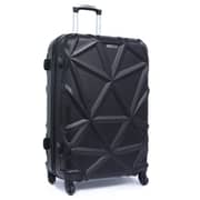 Para John 3pcs Matrix Trolley Luggage Set Black