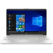 HP 15FQ1011 3M551EA Notebook - Core i3-1005G1 1.2GHz 4GB 128GB Win10H 15.6Inch HD Silver English/Arabic Keyboard