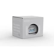 Clocky alarm clock on wheels - Chrome
